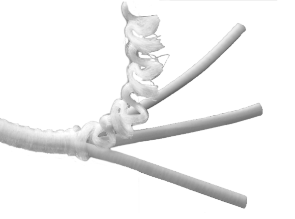 Drievoudig latex elastiek